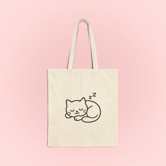 Sleeping Kitty Tote Bag