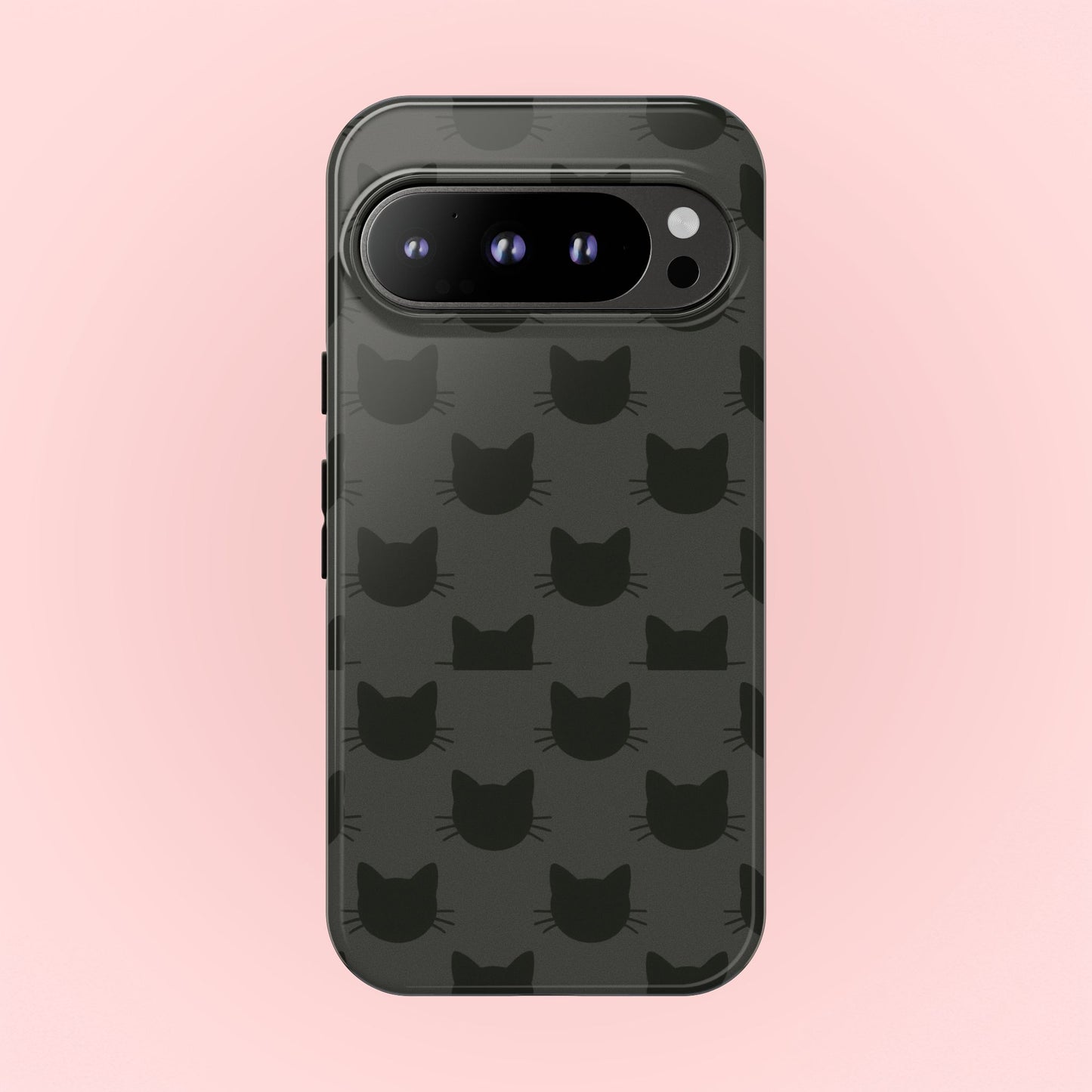 Black Cat Tough Phone Case