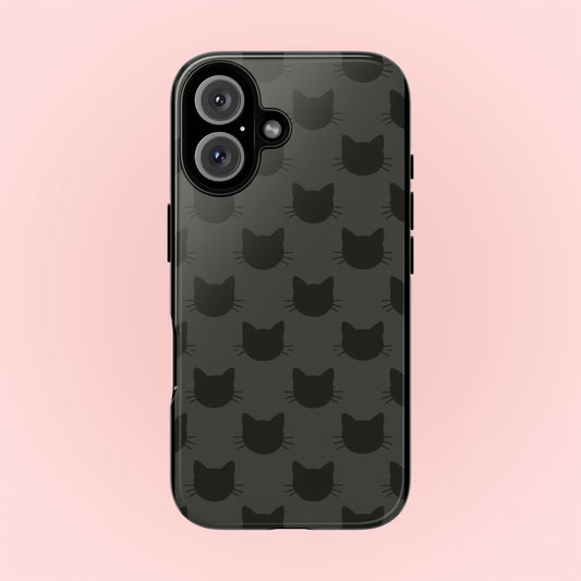 Black Cat Tough Phone Case