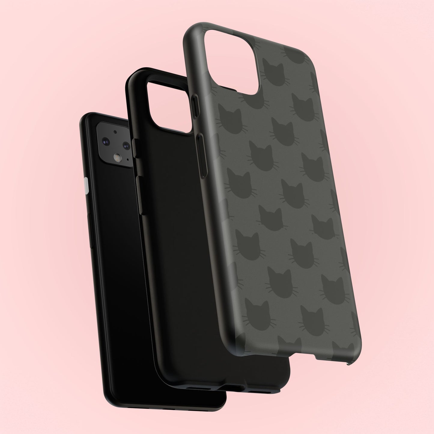 Black Cat Tough Phone Case