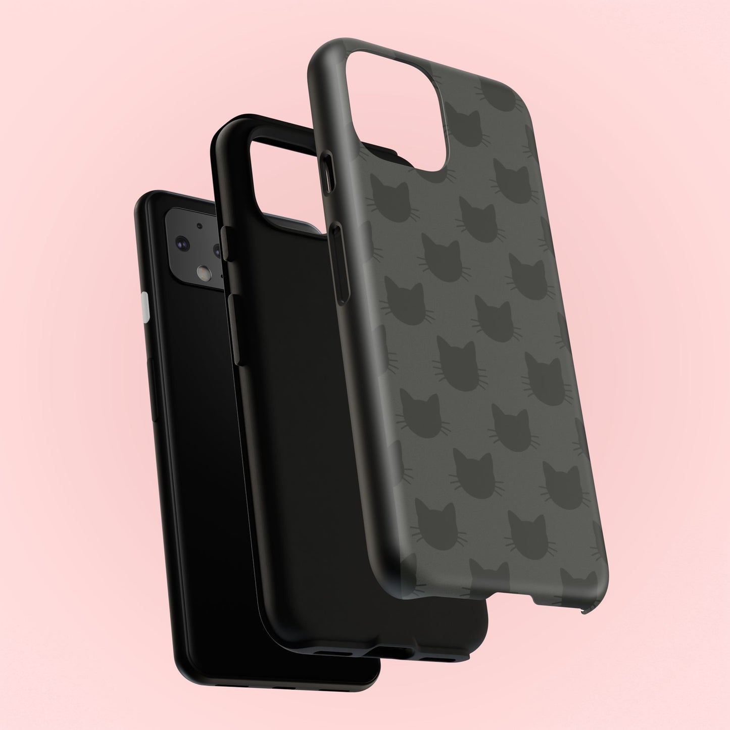 Black Cat Tough Phone Case