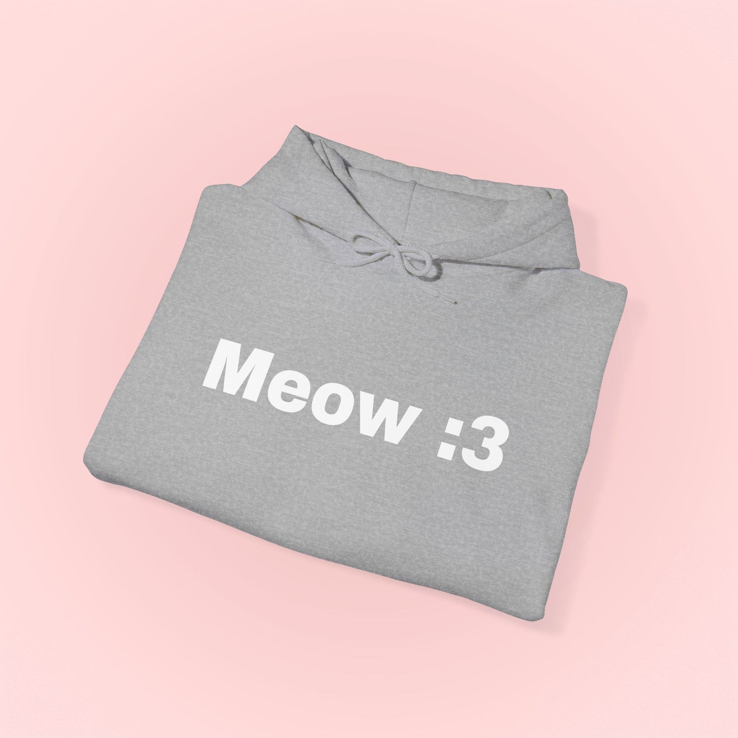Meow :3 Hooded Sweatshirt