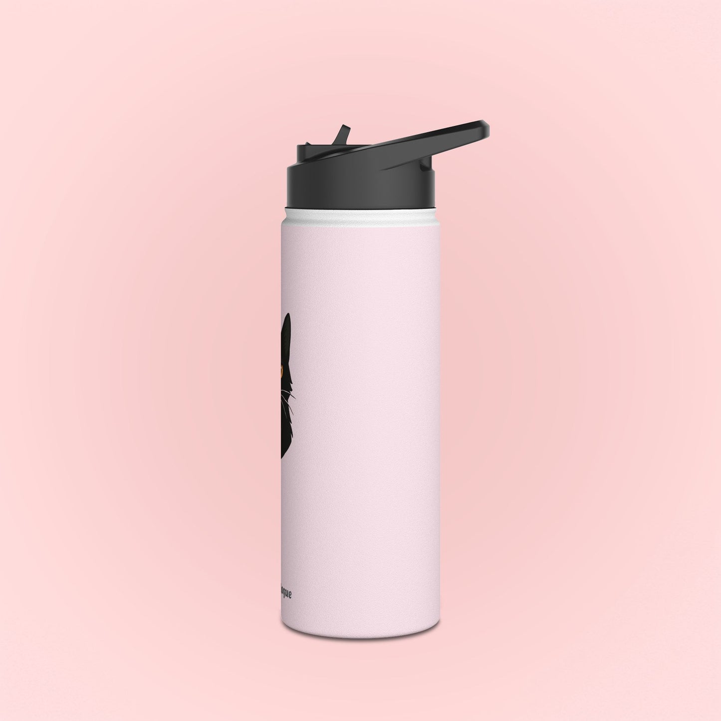 Black Kitty Water Bottle