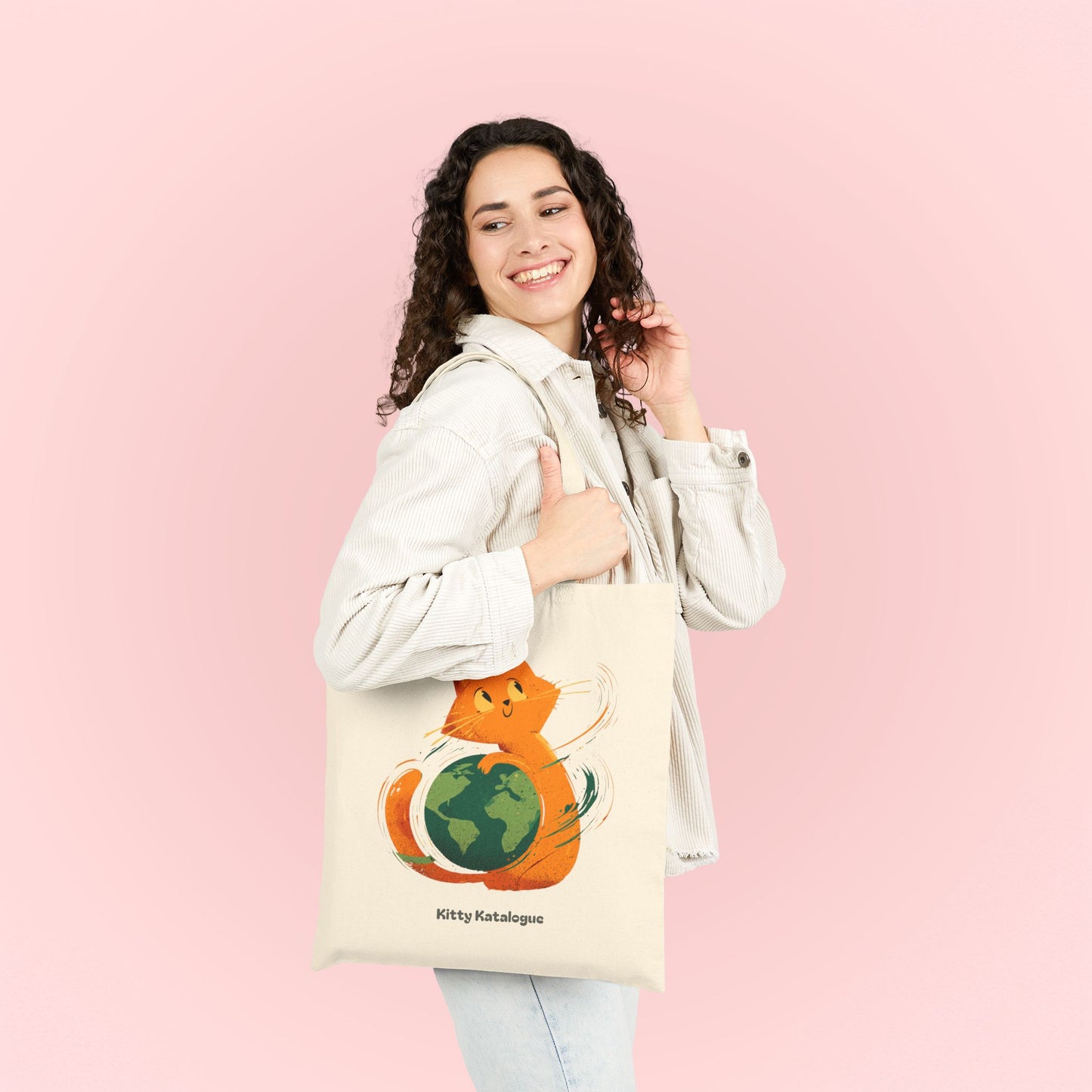 Kitty & Earth Tote Bag