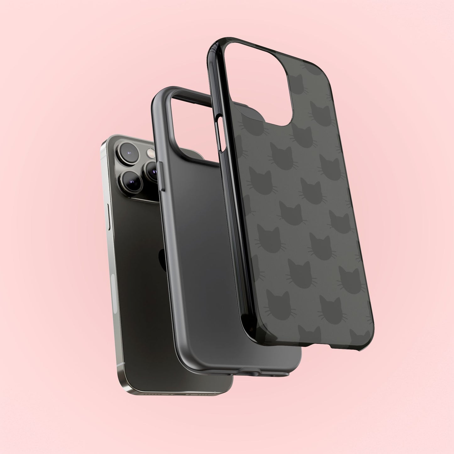 Black Cat Tough Phone Case