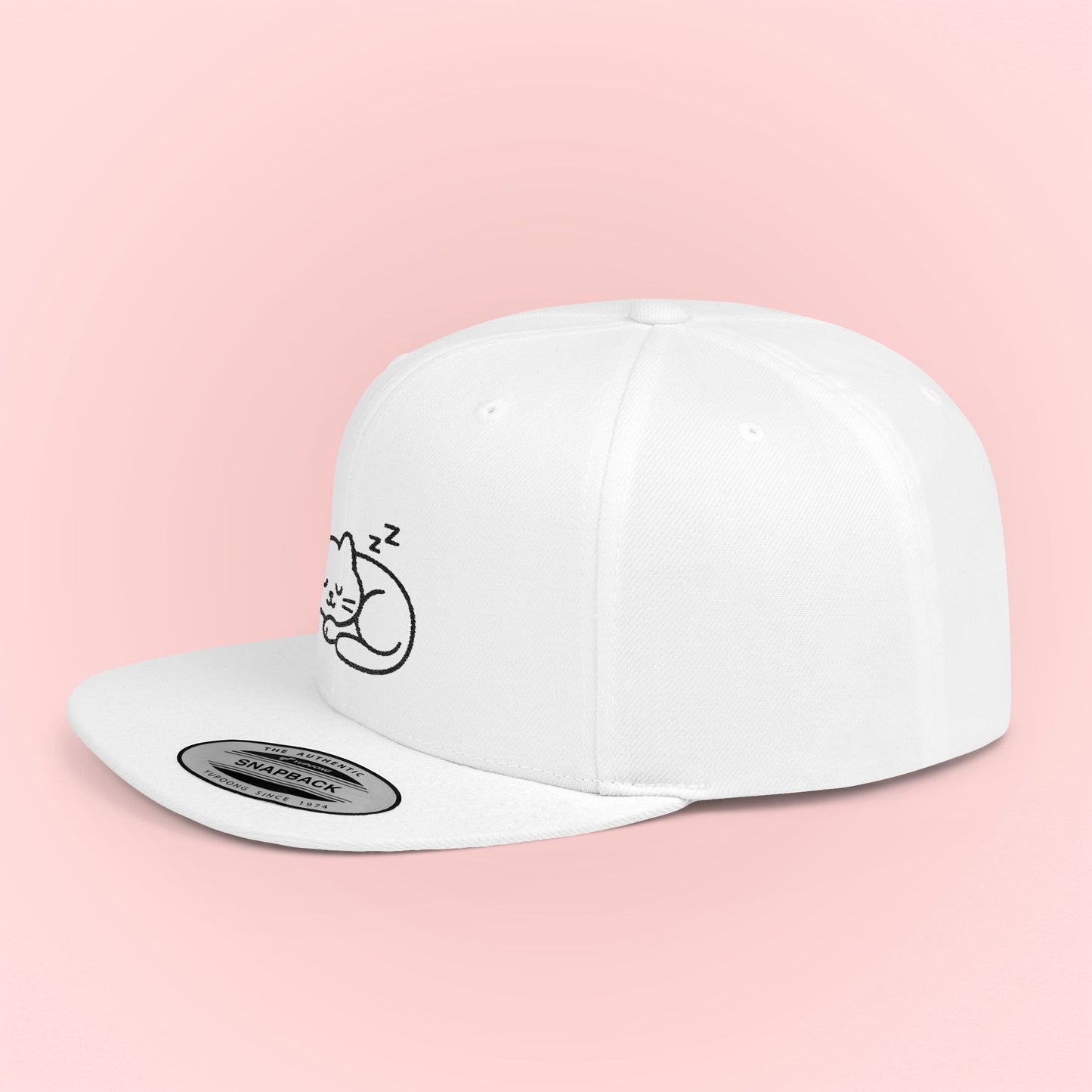 Sleeping Kitty Design Cap