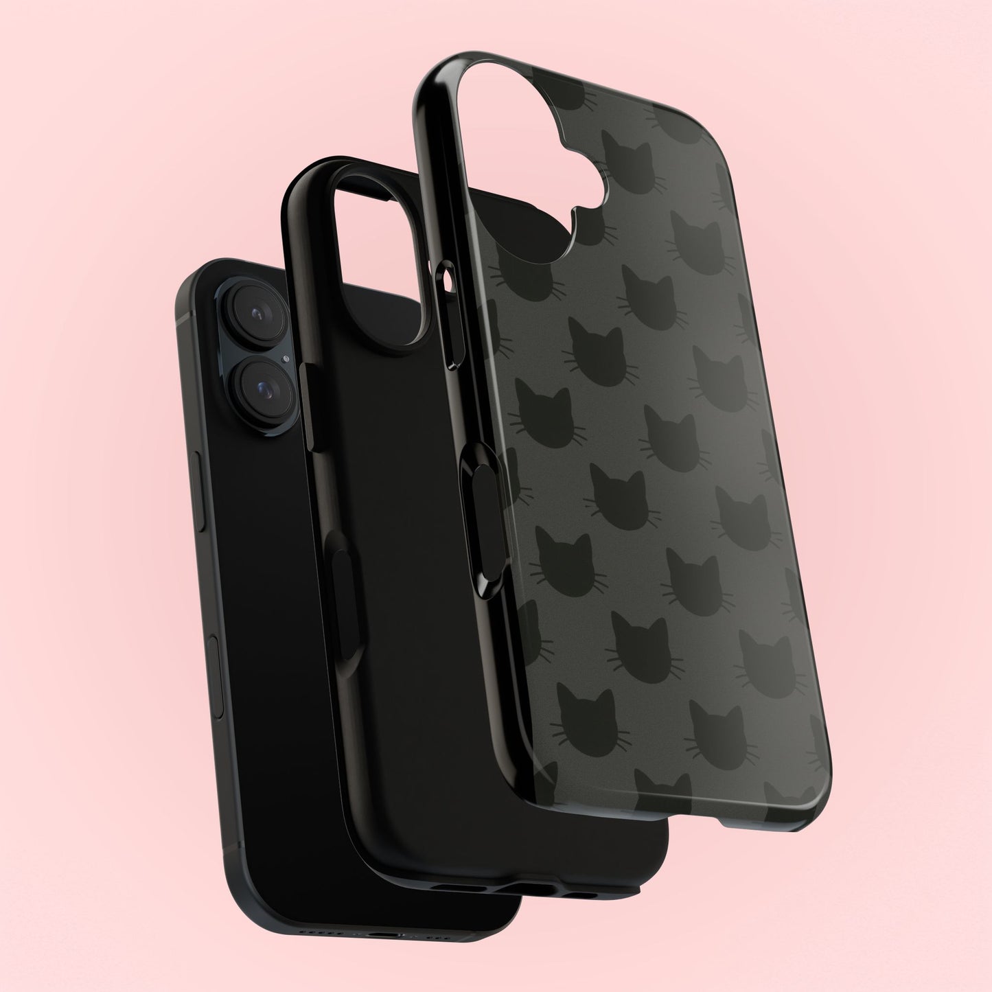 Black Cat Tough Phone Case