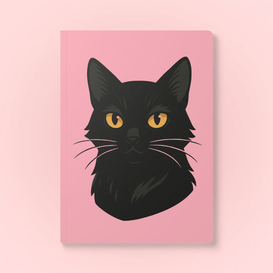 Black Cat Softcover Journal