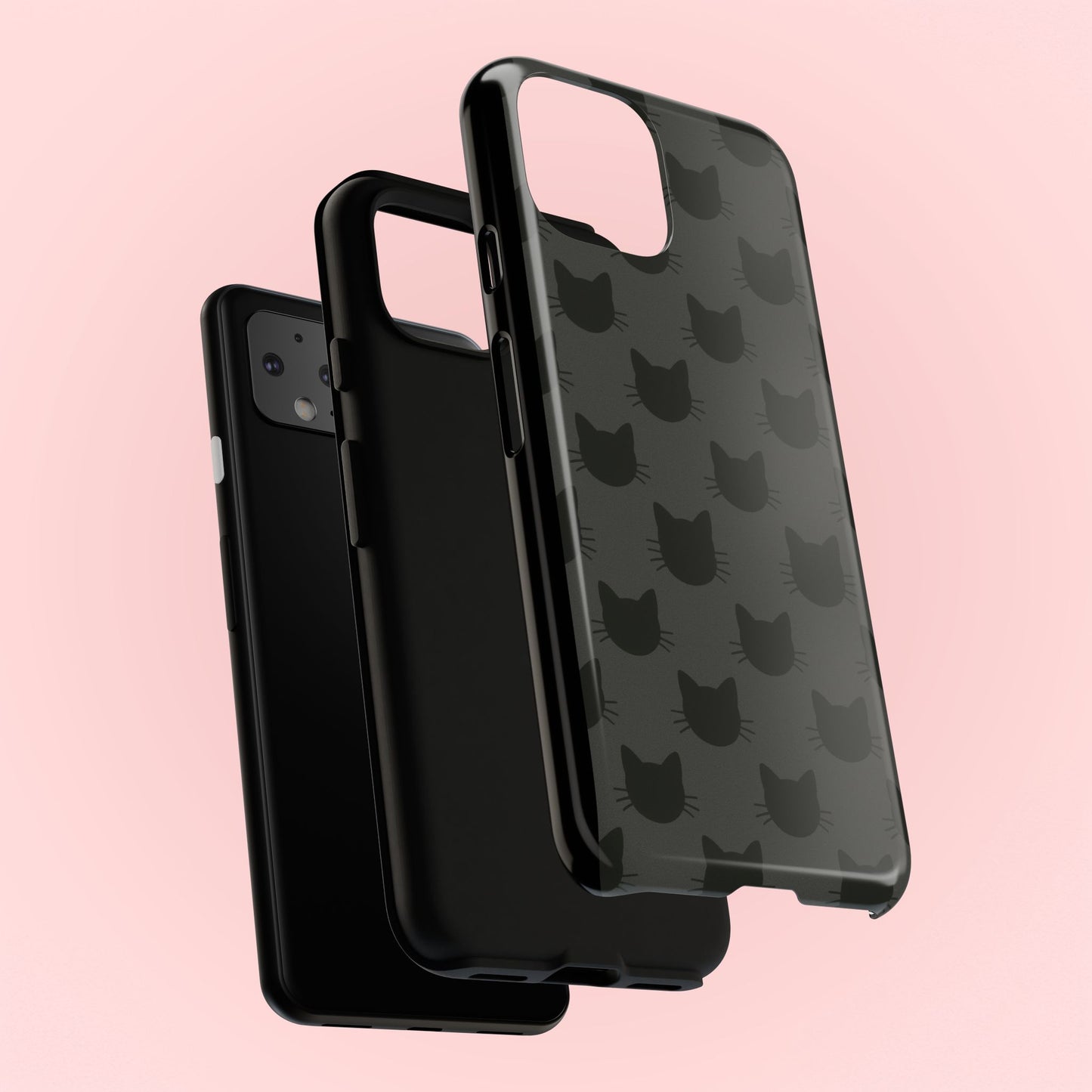 Black Cat Tough Phone Case