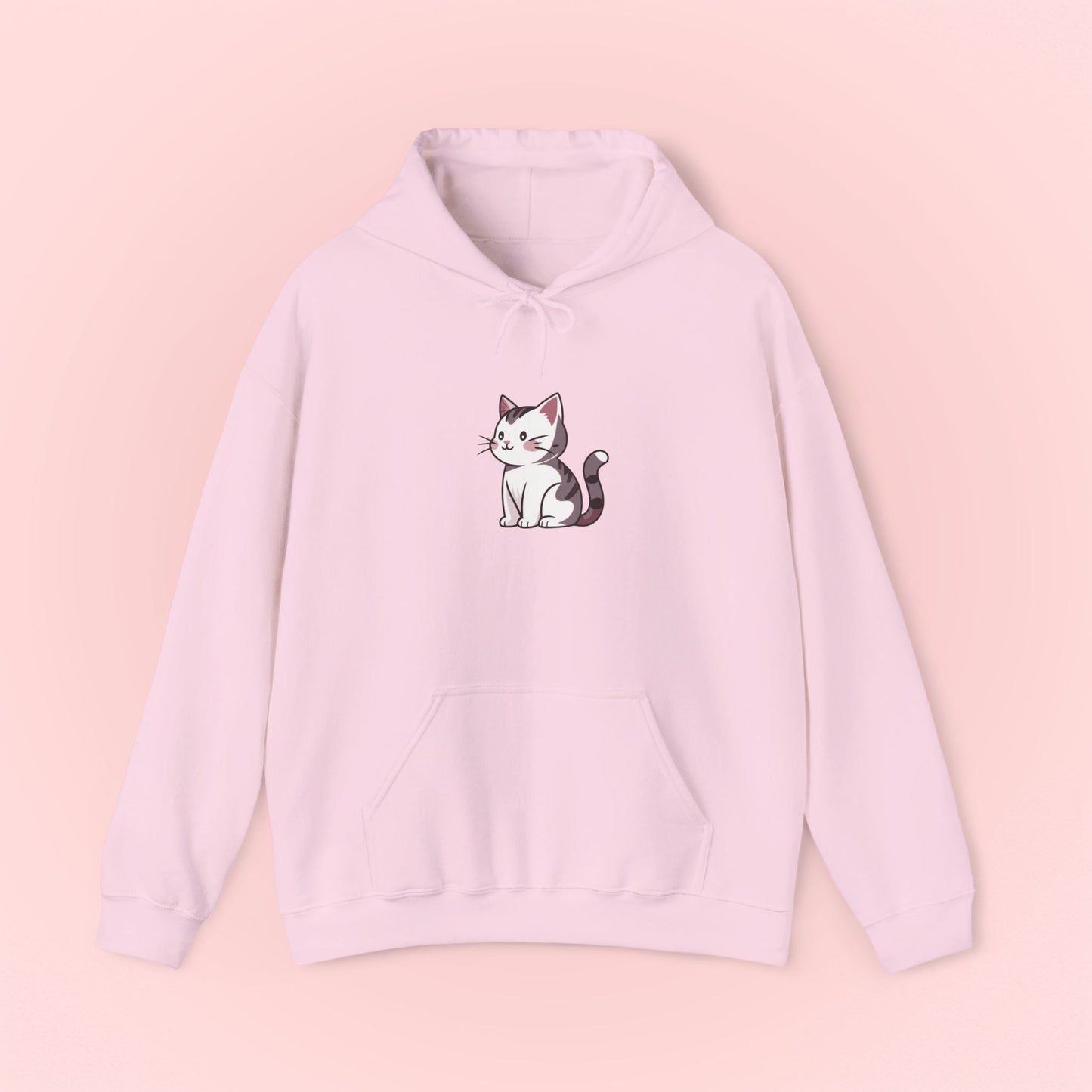 Gray Cat Hoodie