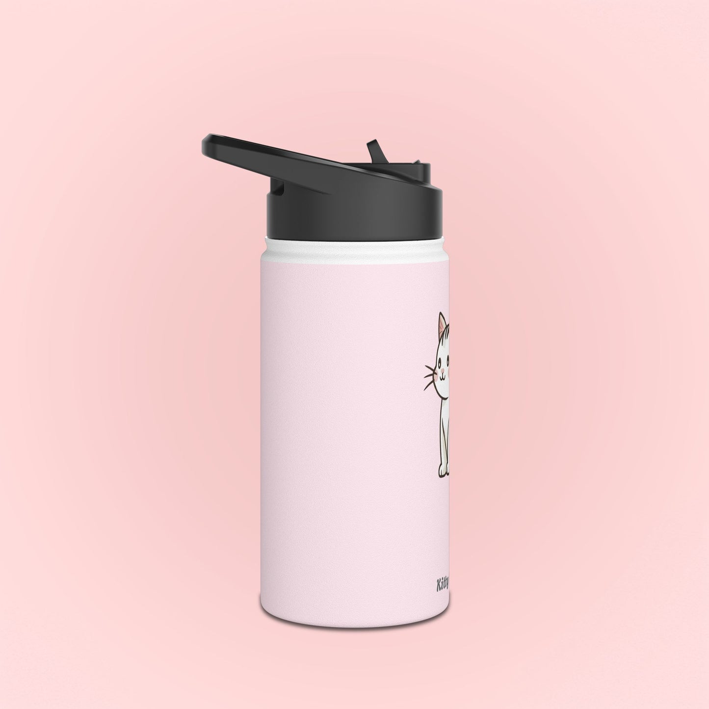 White Kitty Water Bottle