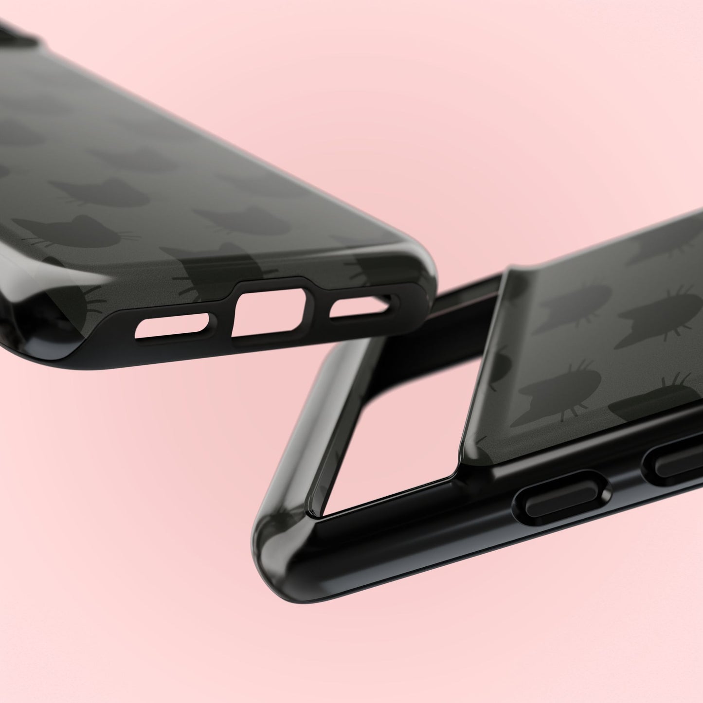 Black Cat Tough Phone Case