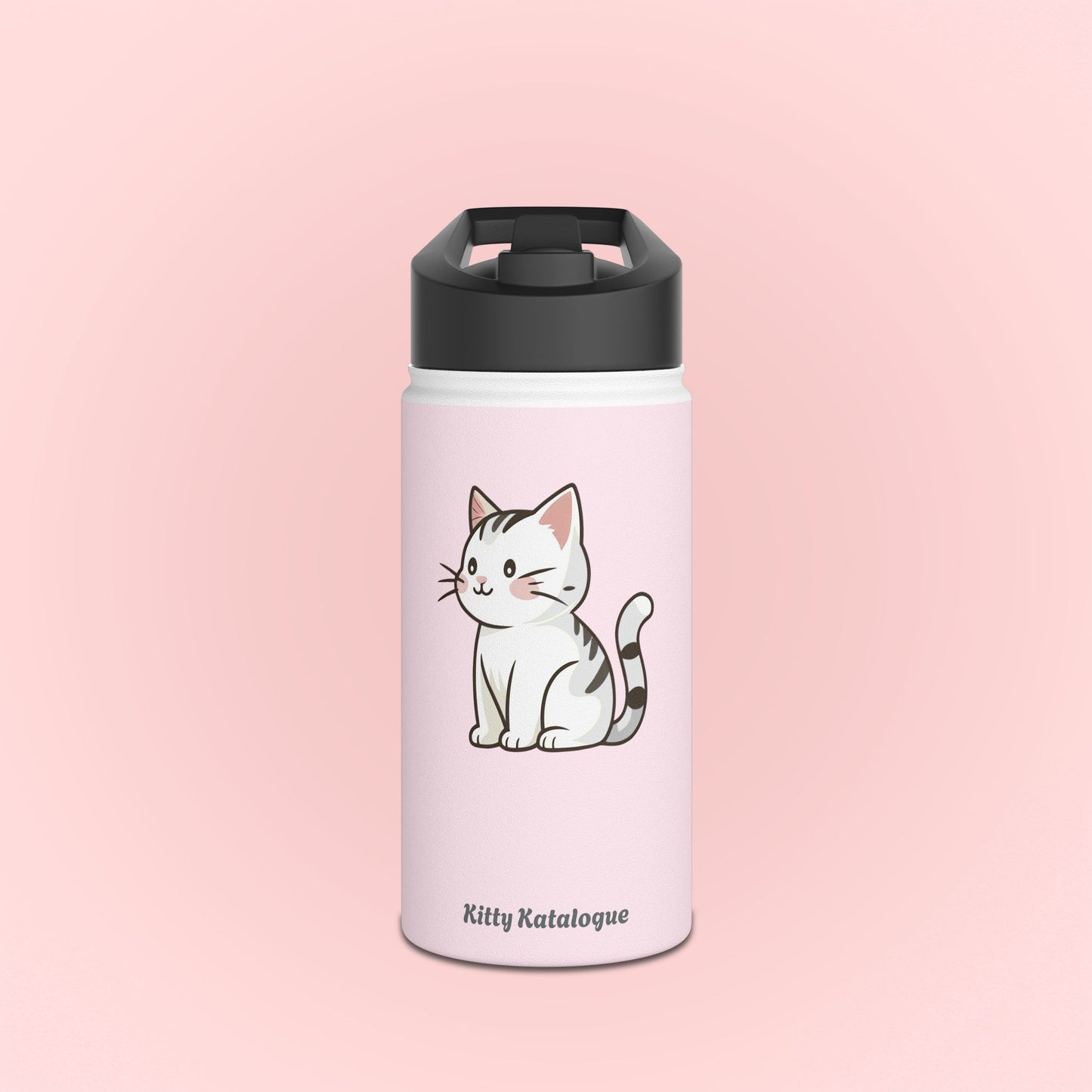 White Kitty Water Bottle