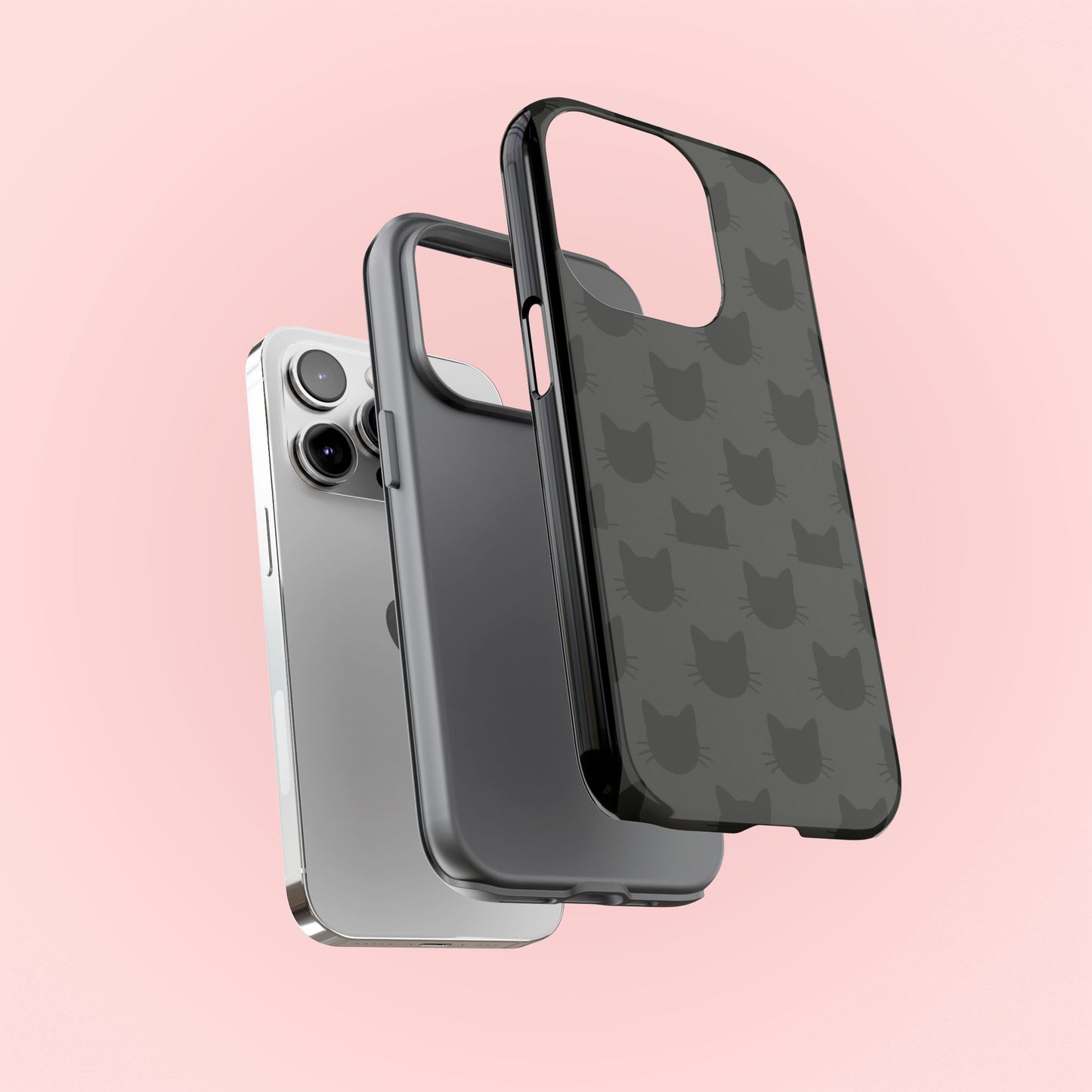 Black Cat Tough Phone Case