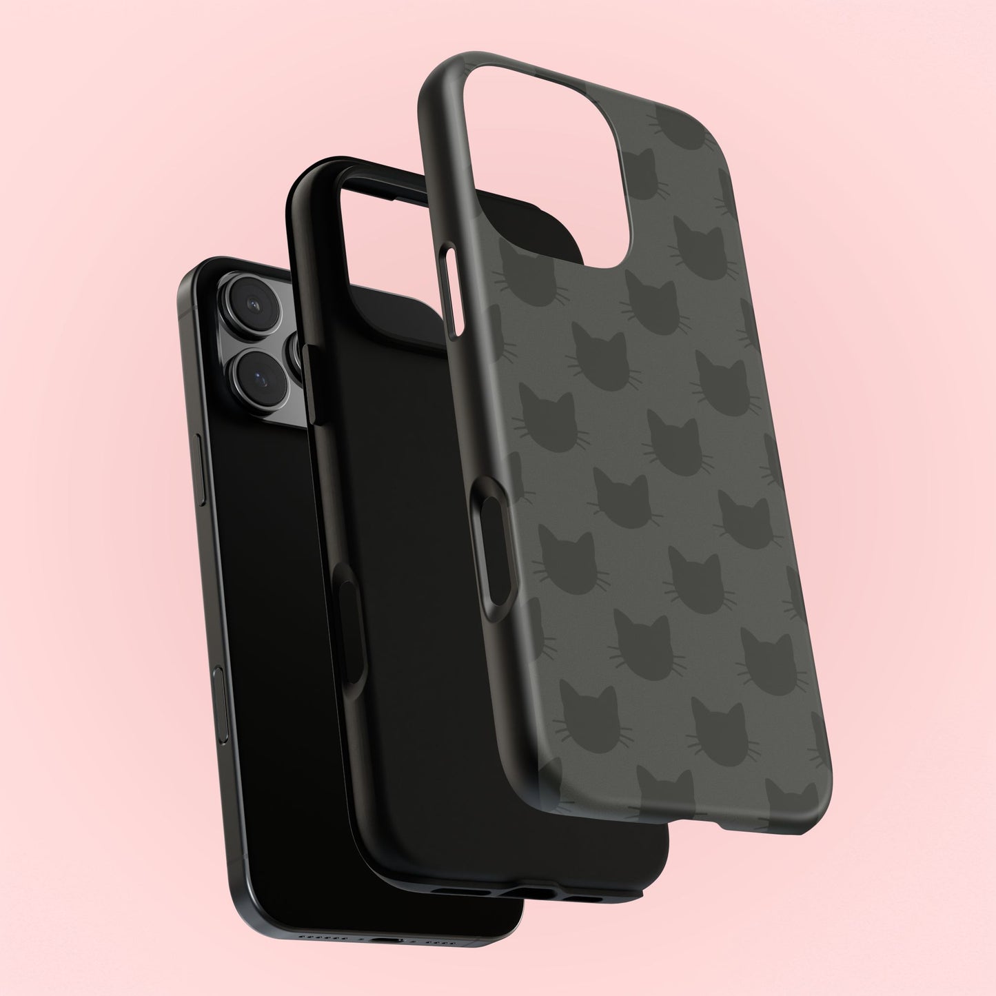 Black Cat Tough Phone Case