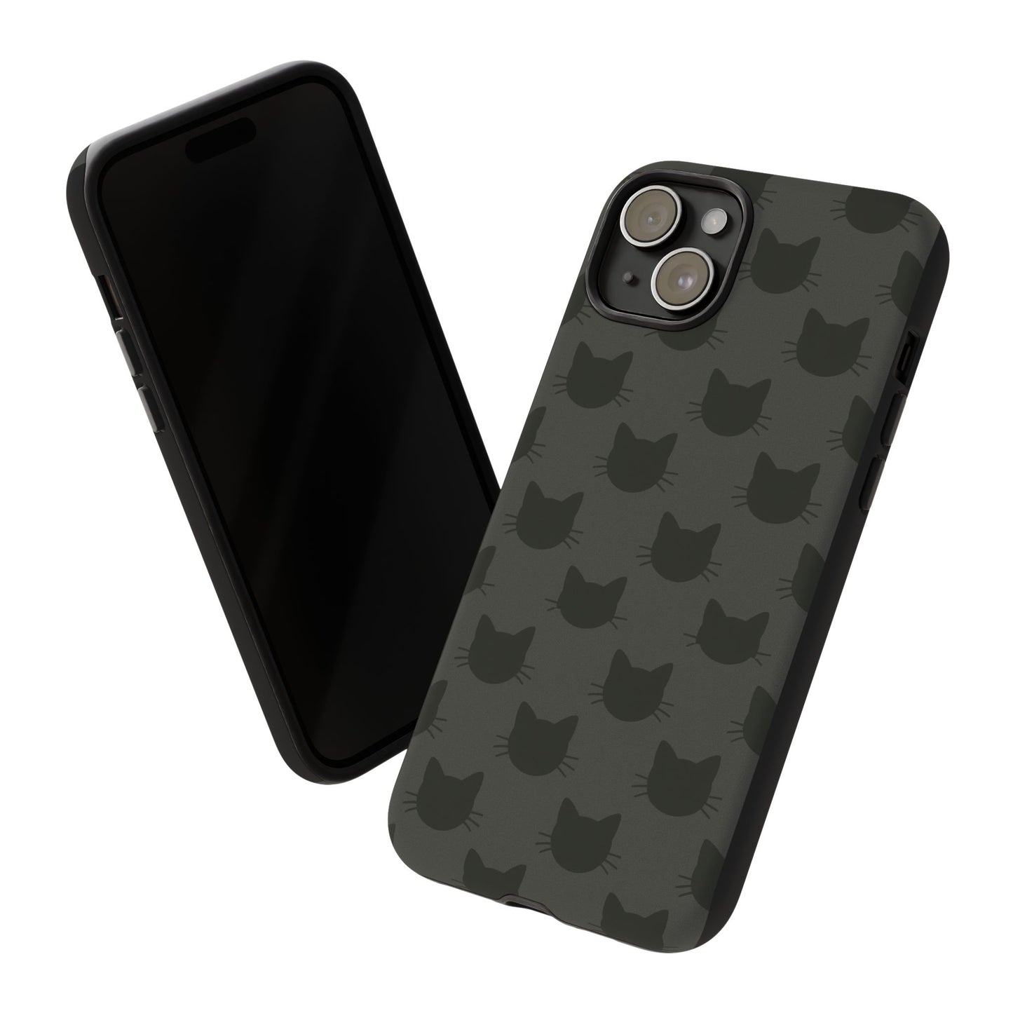 Black Cat Tough Phone Case