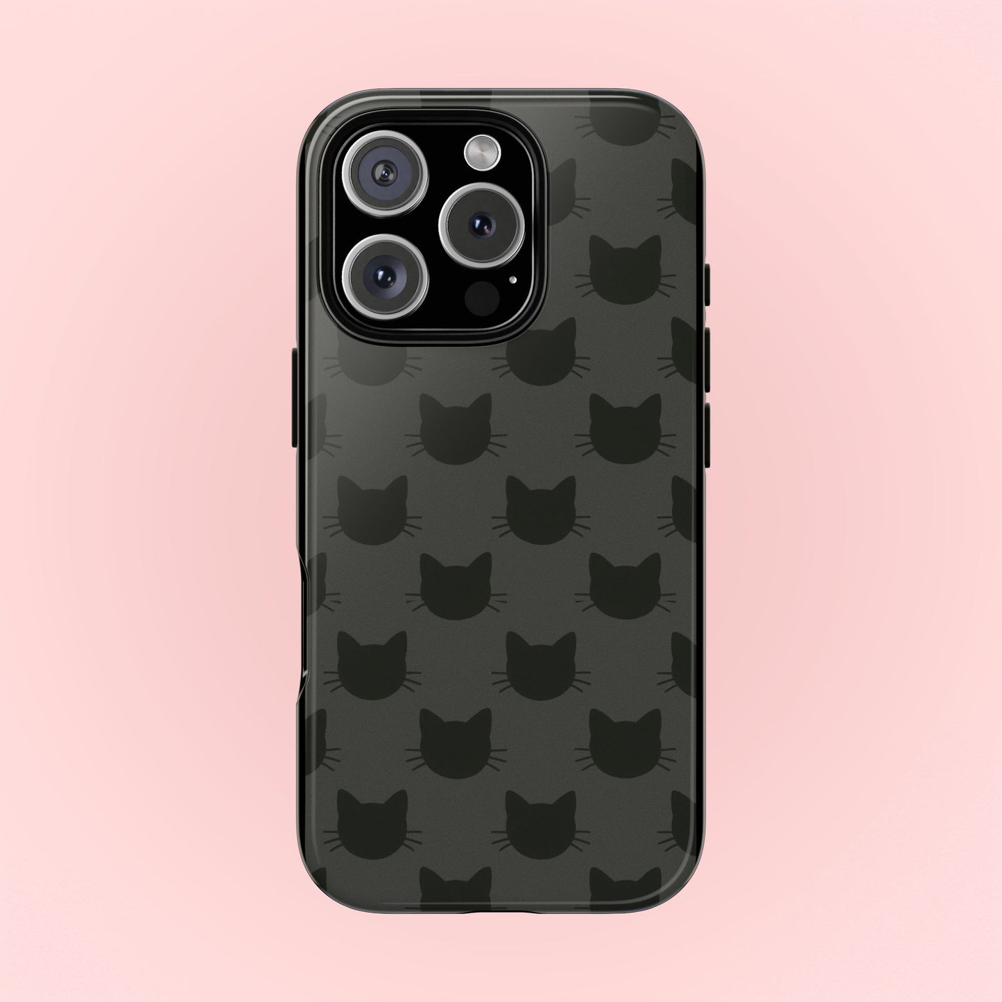 Black Cat Tough Phone Case