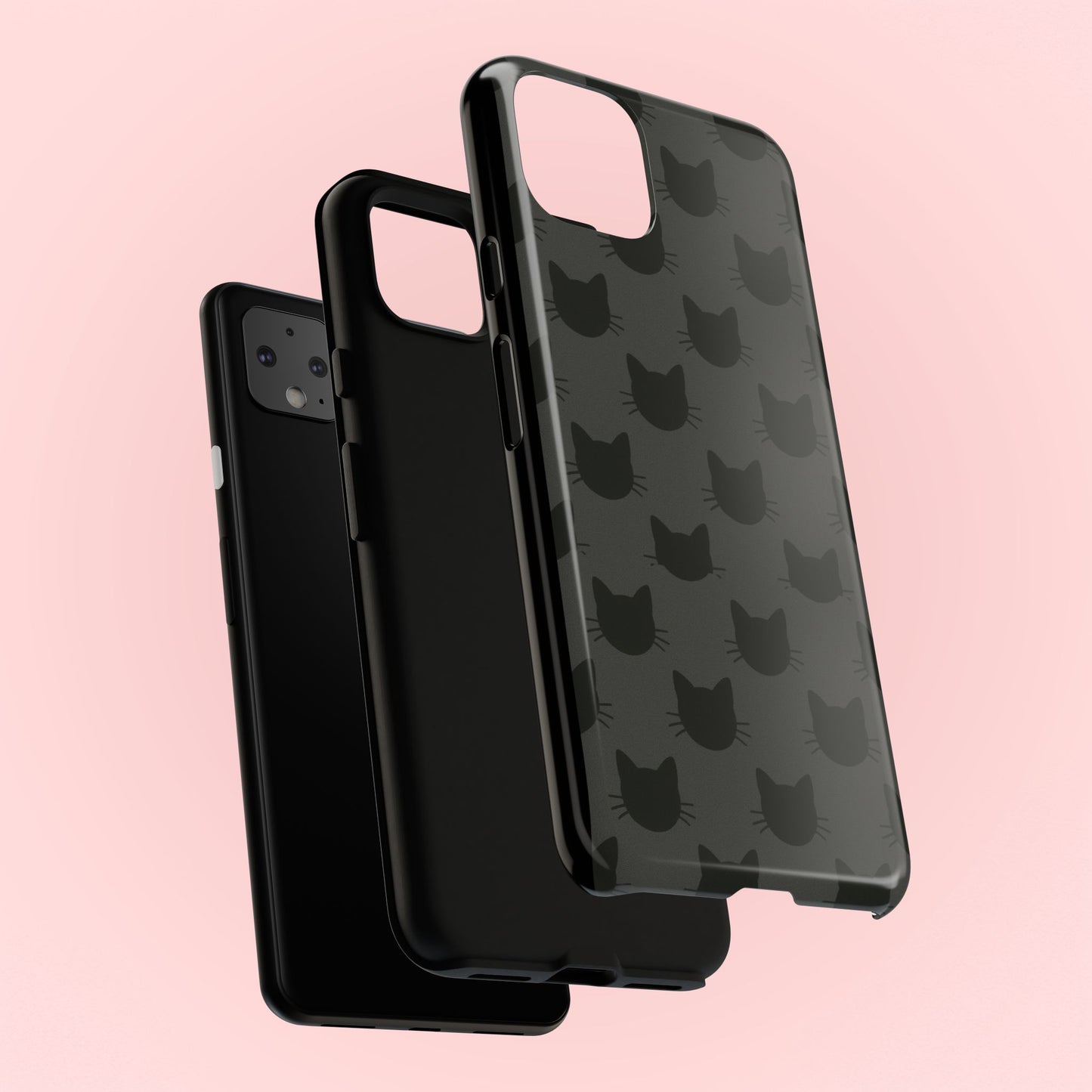 Black Cat Tough Phone Case