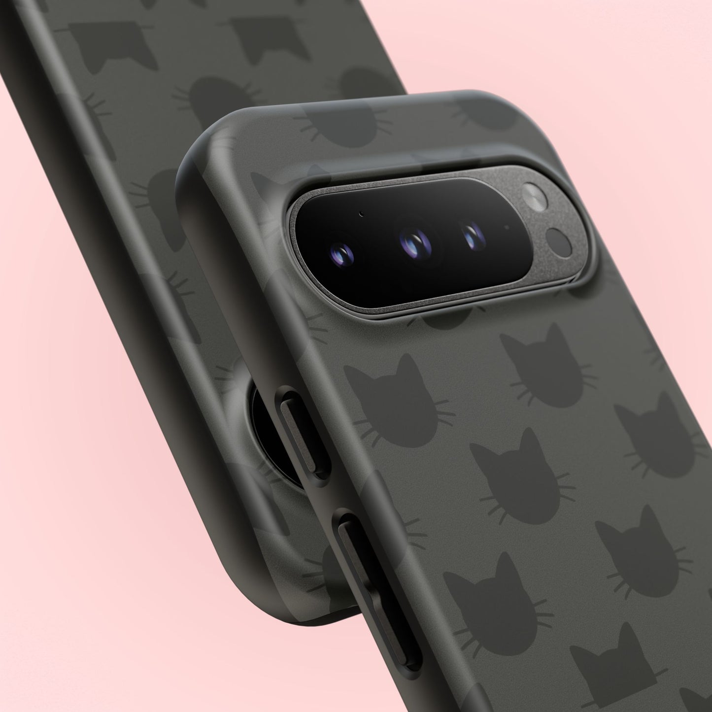 Black Cat Tough Phone Case